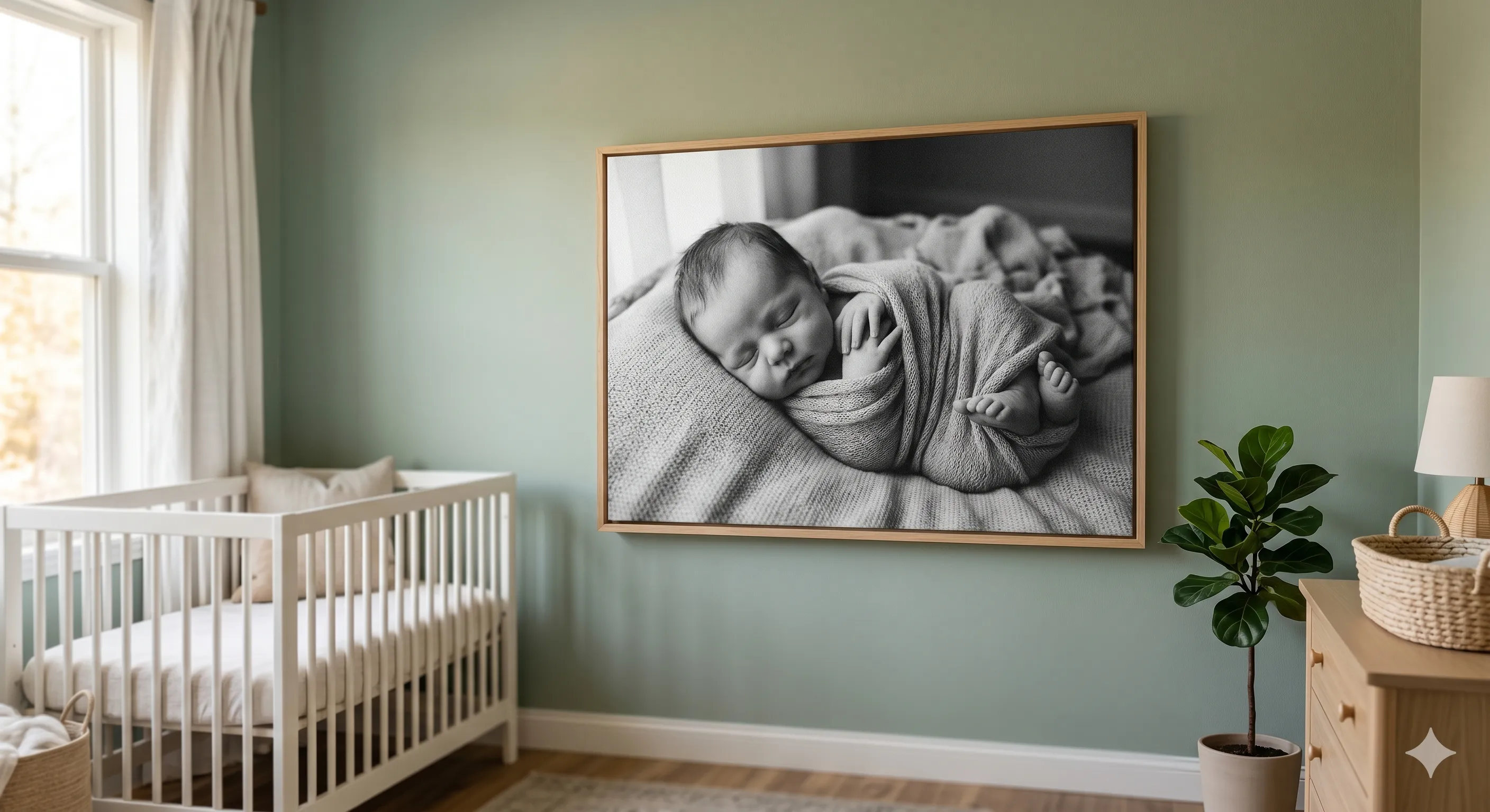 Cuadro canvas personalizado de bebé - Cuadranvas Puebla