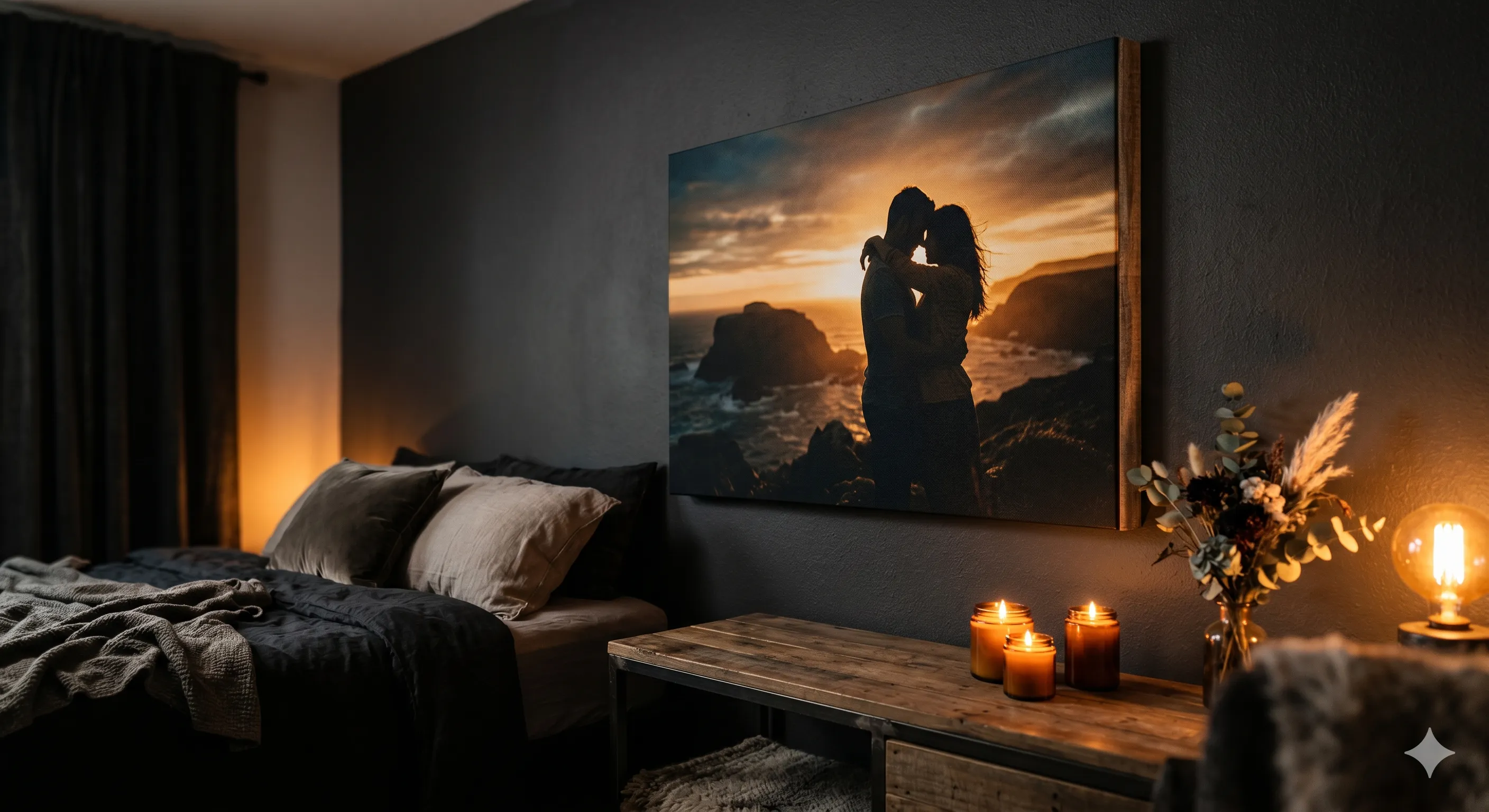 Cuadro canvas personalizado de pareja - Cuadranvas Puebla